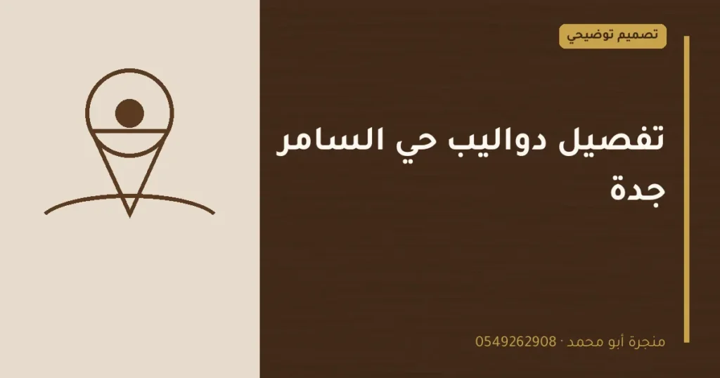تصميم توضيحي بعنوان: تفصيل دواليب حي السامر جدة